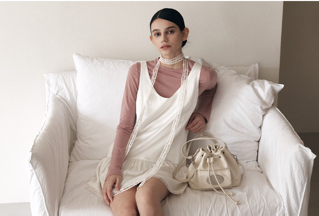 Luna Bucket Bag Ivory