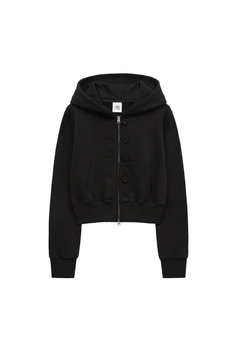 bt hood zip up (black)