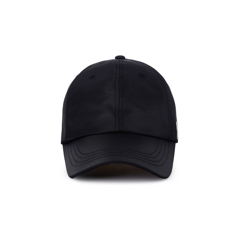 Stud Logo Over Fit Poly Ball Cap Black