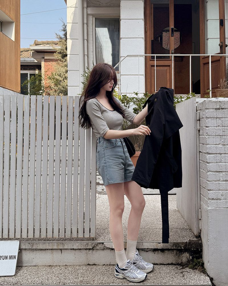 Heru denim shorts