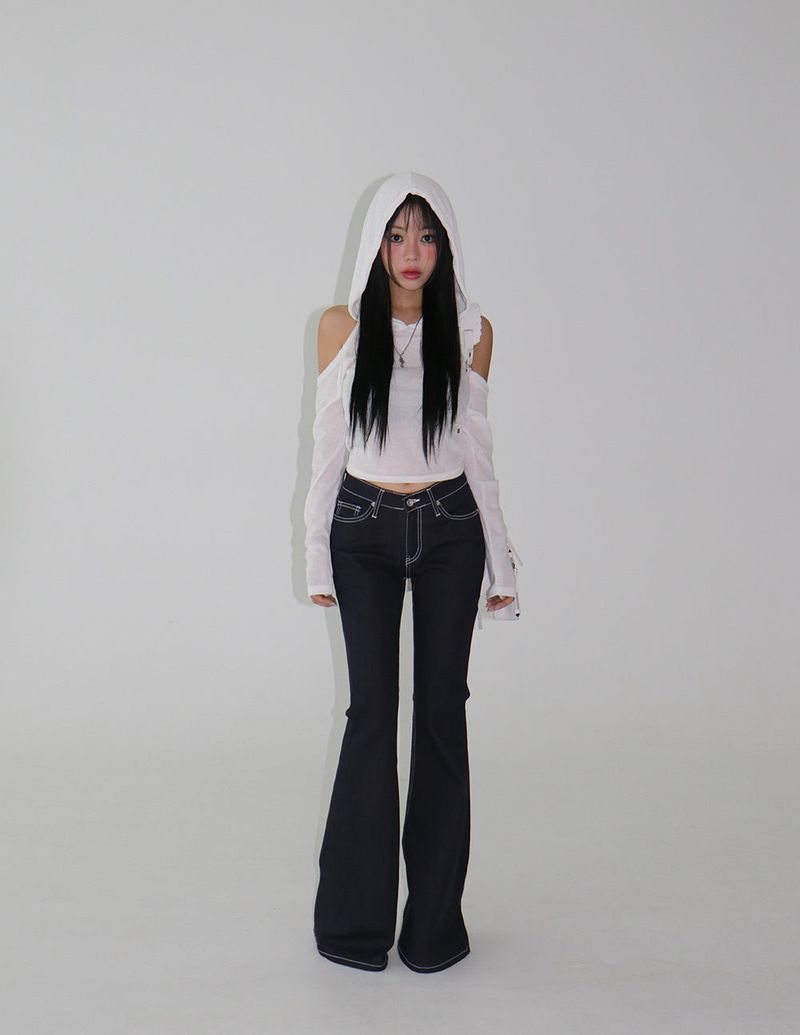 Mark Stitch Raw Bag Bootcut Jeans