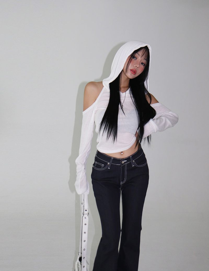 Mark Stitch Raw Bag Bootcut Jeans