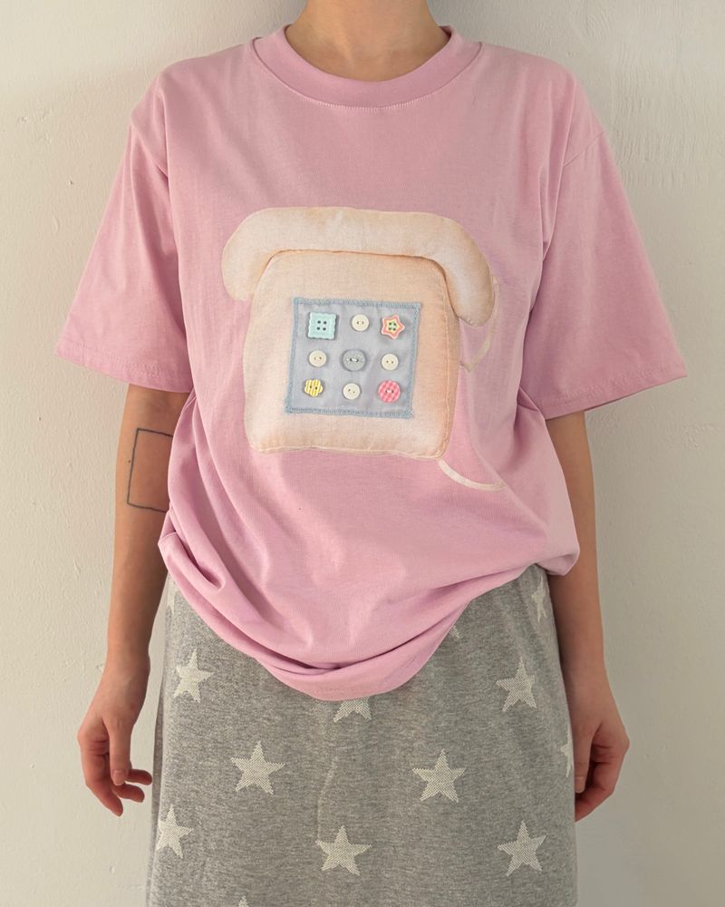 リングリング ボタンTシャツ (2colors)