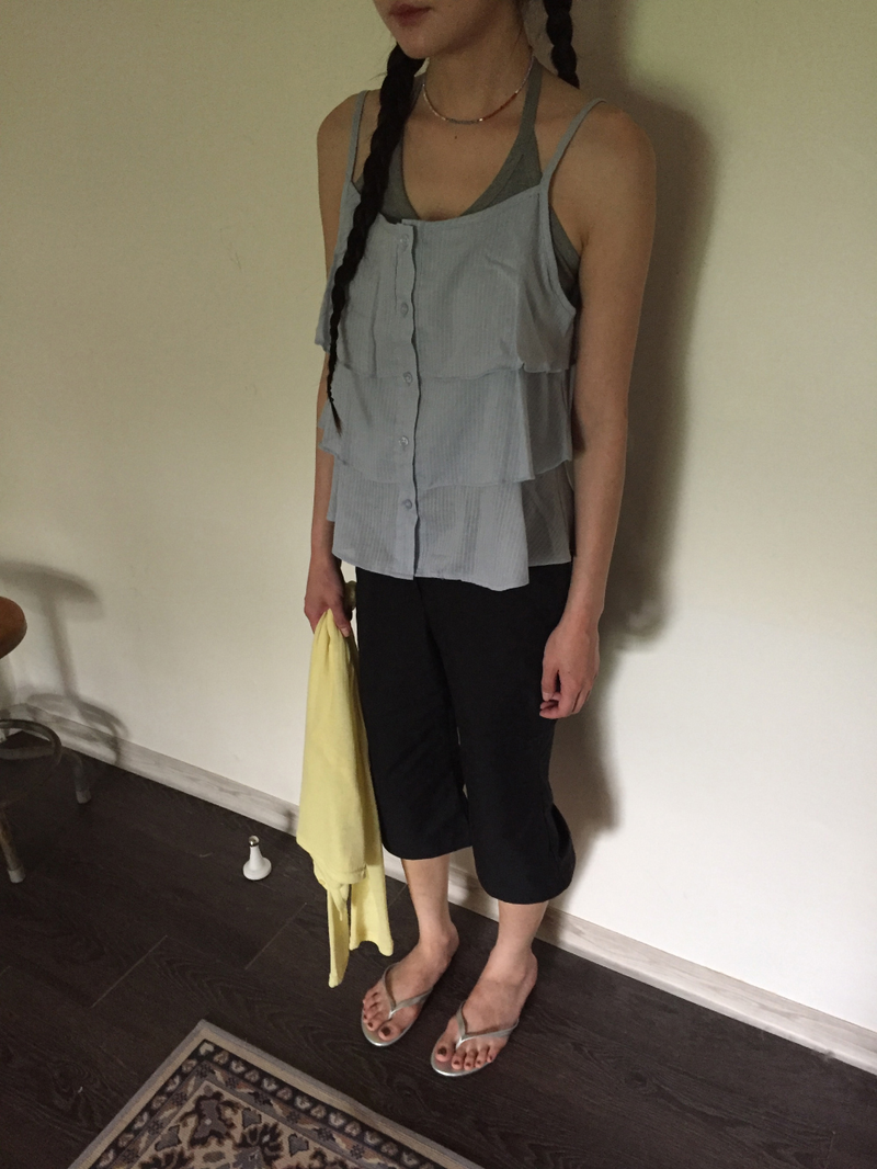 Linear Capri Pants (2color)