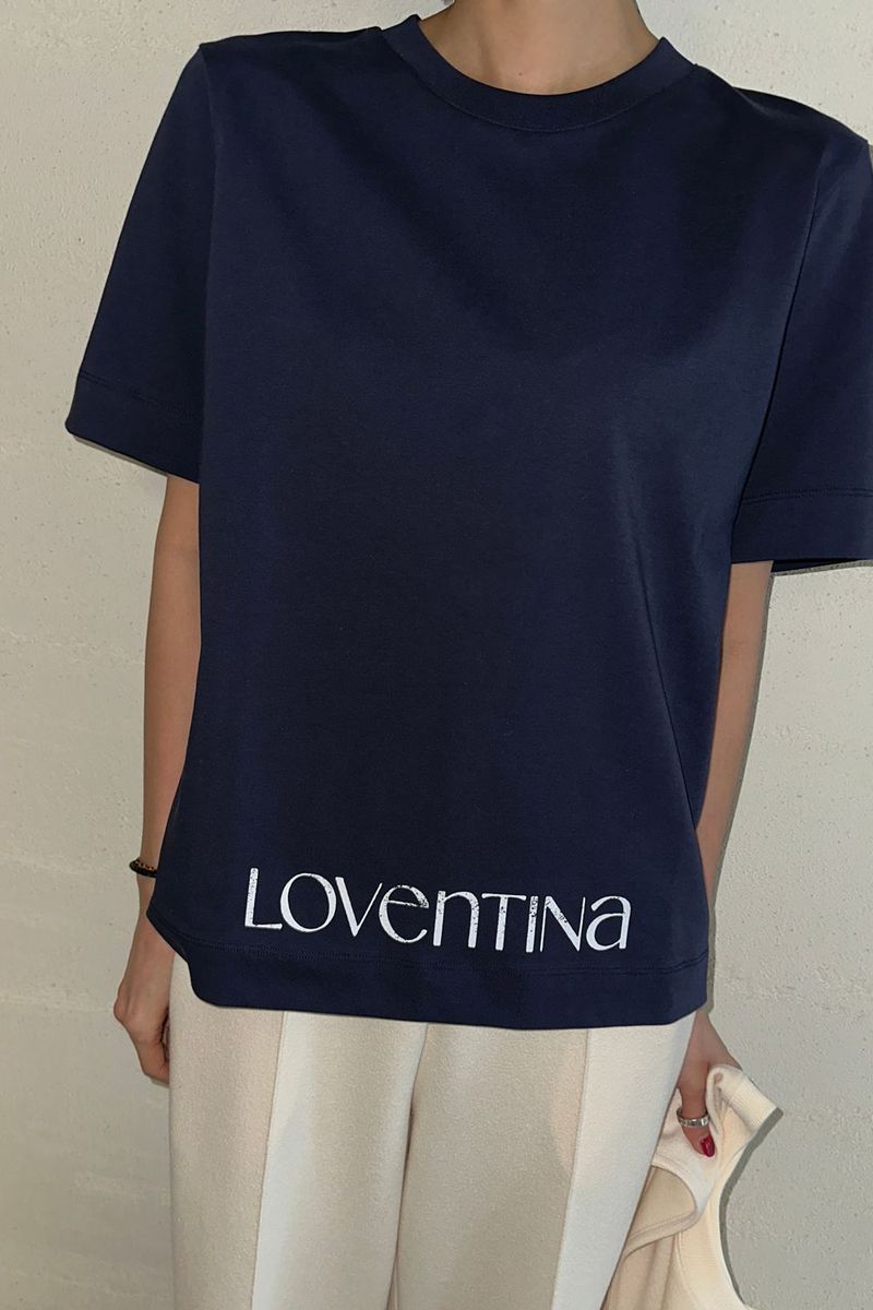 MULTI PRINTING TEE_NAVY