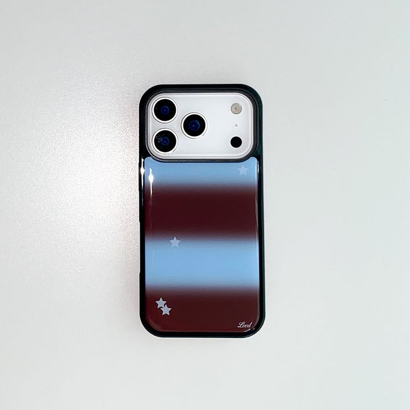 [MADE] STARRY SCOOP PHONE CASE BROWN (epoxy black bumper)