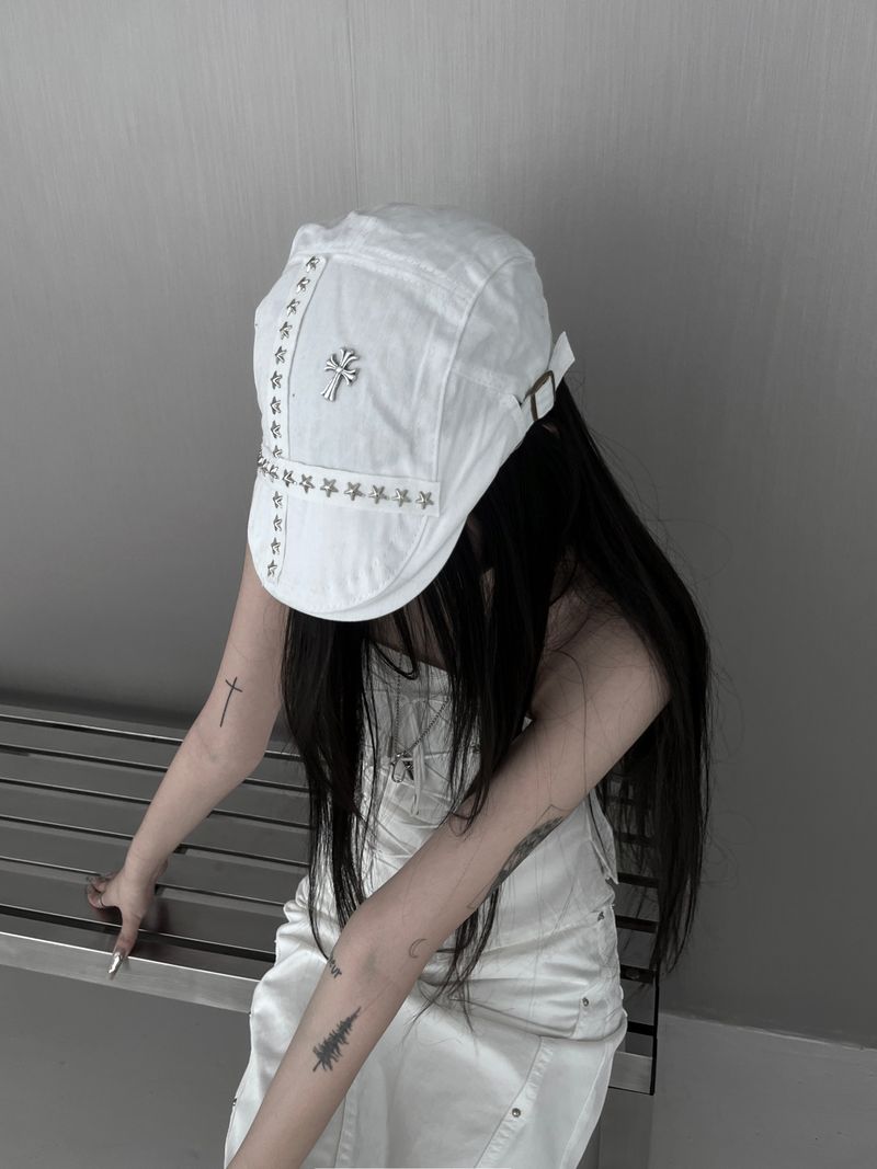 cross studded hunting cap (2color)