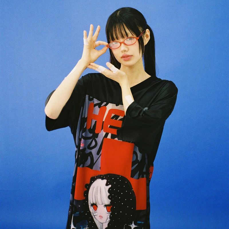 CLUT STUDIO（クラットスタジオ）の「Help Me Satin Top - BLACK（Tops）」