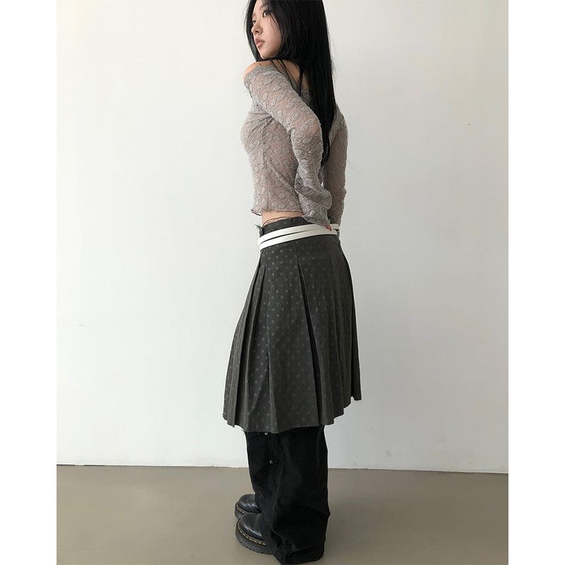 Dot Midi Skirt