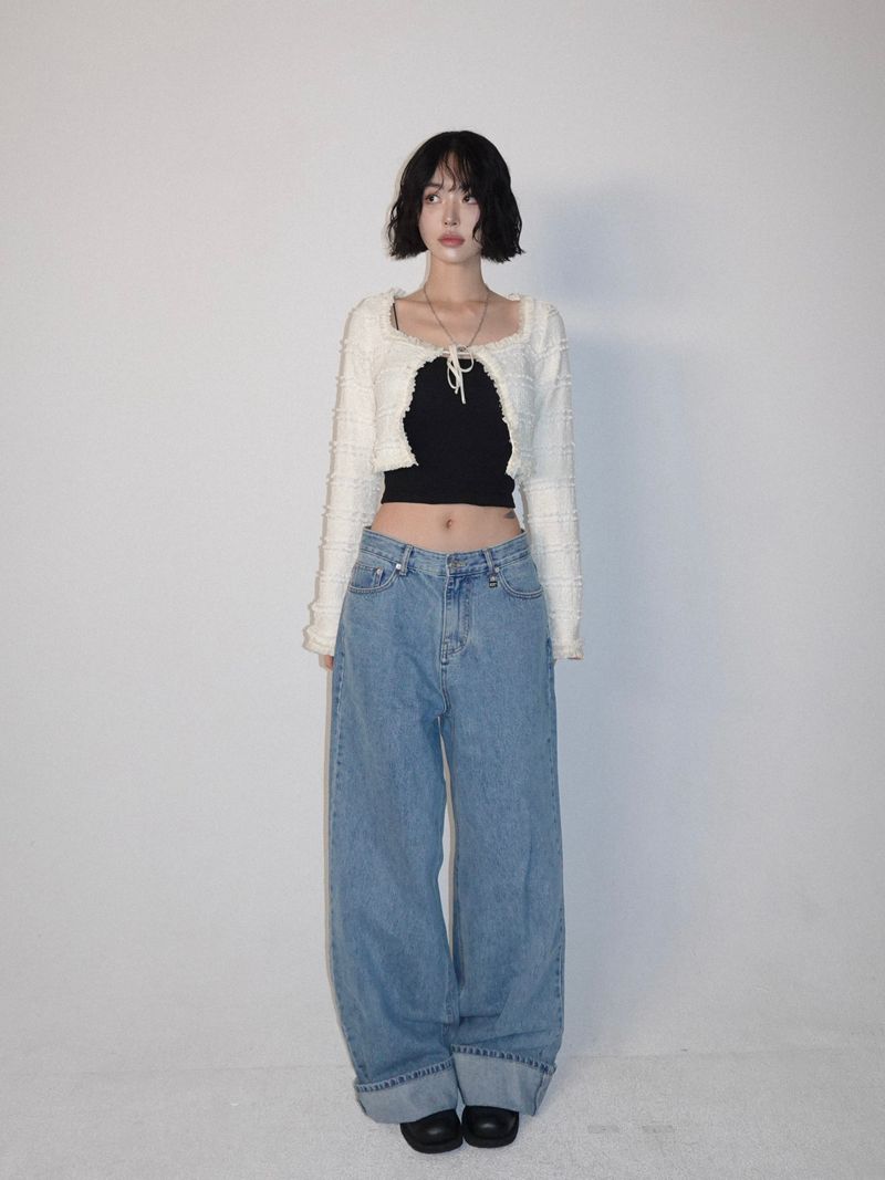 PALEJADE（ペールジェイド）の「Low-Rise Maxi Wide Denim Jean - Blue（Pants）」