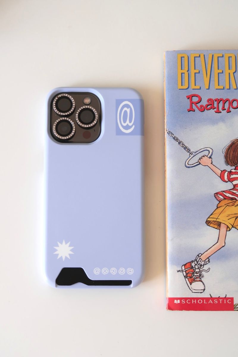 [MADE] at sign card case (blue)