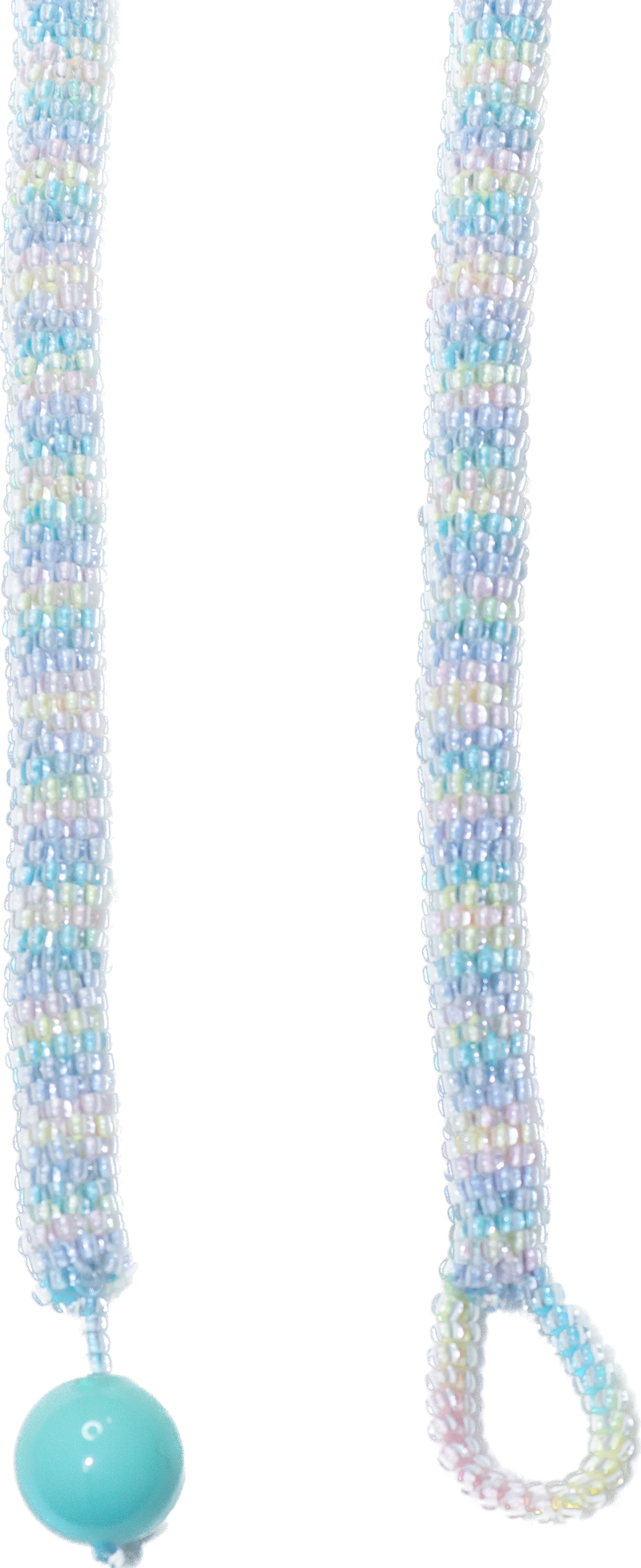 Multicolor crochet necklace (pastel)