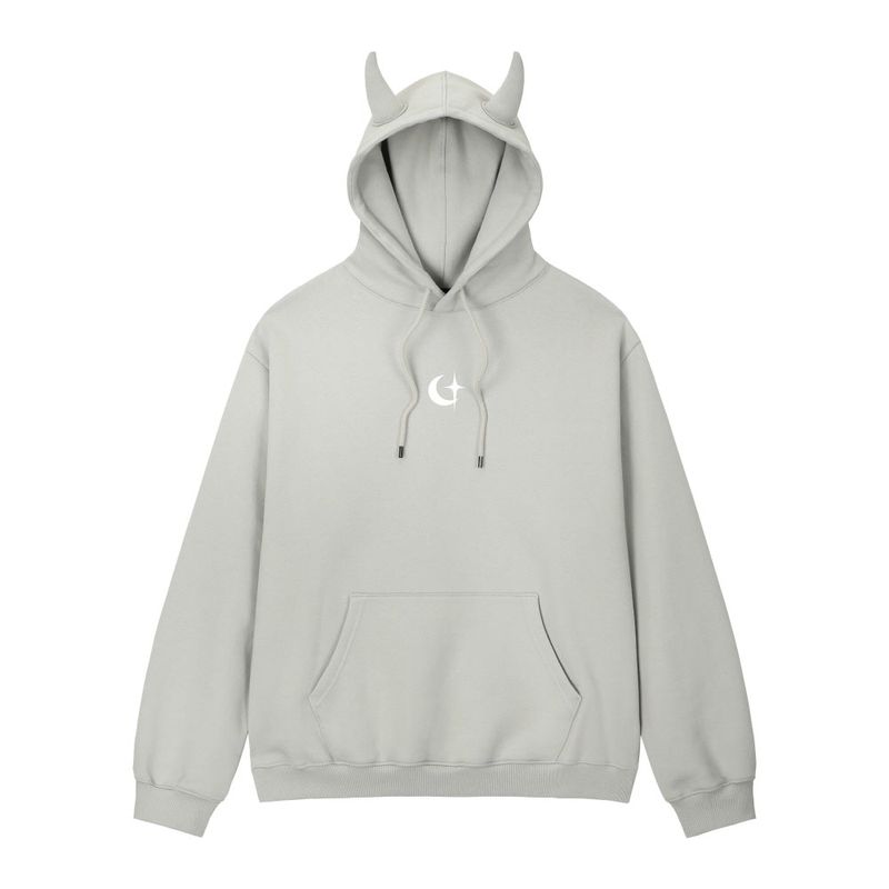 0 5 devil hoodie - GREY