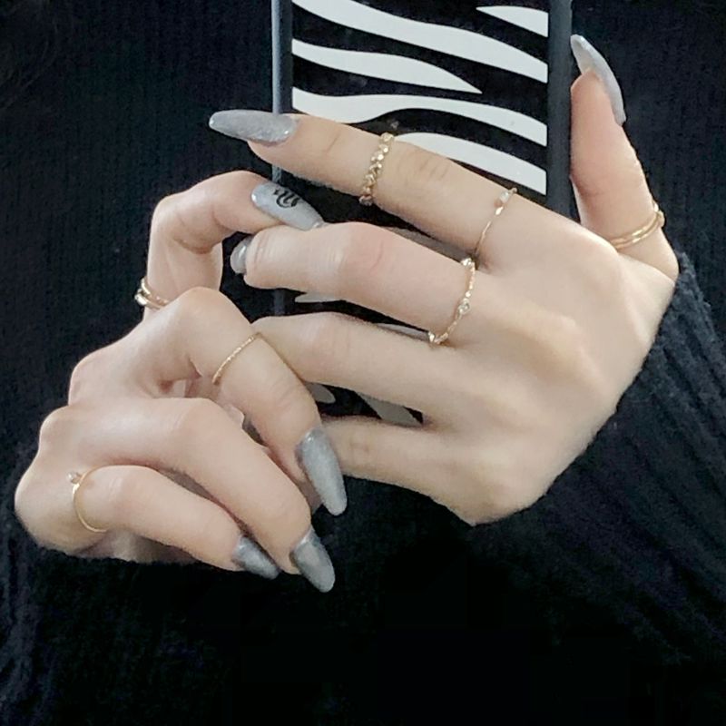 Mini Heart Layered Ring 10 Set (2 color)