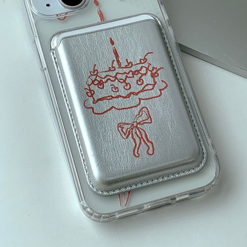 RedSilver - Party Cake Magsafe Phone Case Card Pocket Set