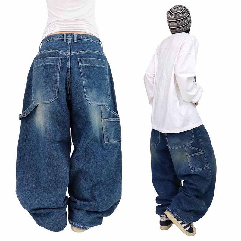 Y2K Carpenter Denim Balloon Pants
