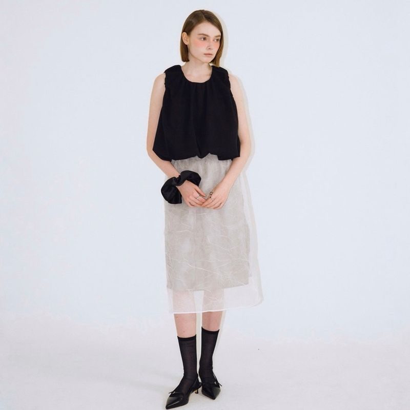 Frill Balloon Top - 3colors