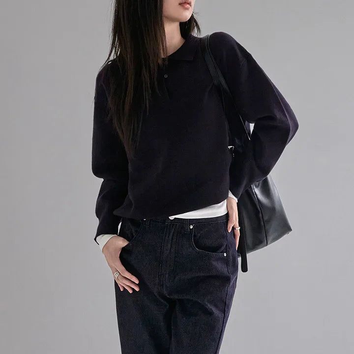 blitti（ブリッティ）の「[Ranikan] Loose-Fit Collar Knit - 3 Colors（Tops）」