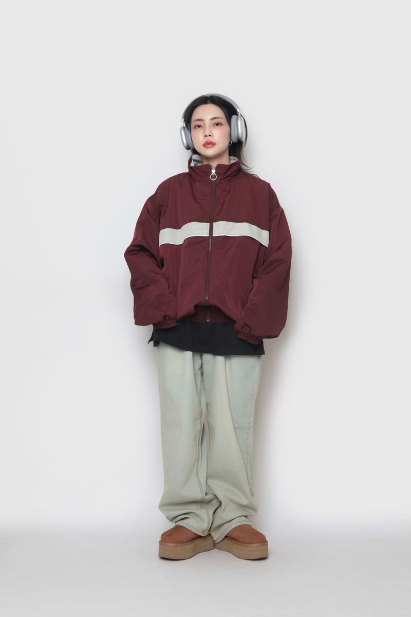 Mid Colour Piping Zip-Up