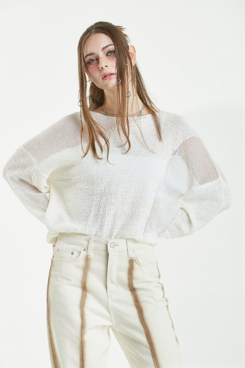 HAND SEE-THROUGH KNIT