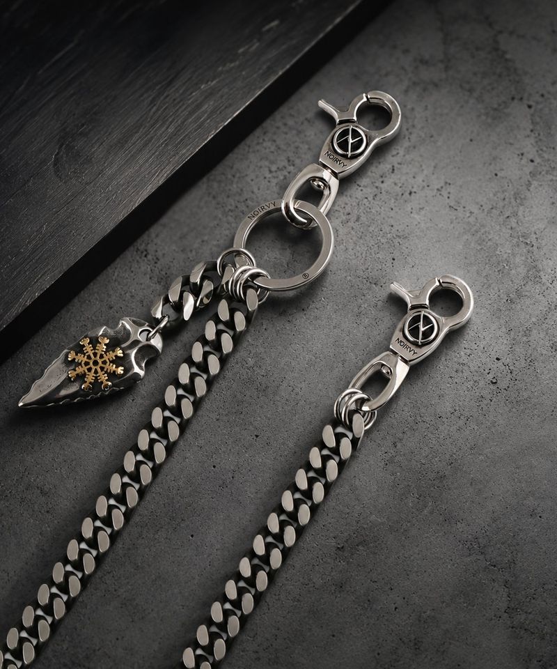 NC-402 Antique Flat Surgical Steel Curve Chain
