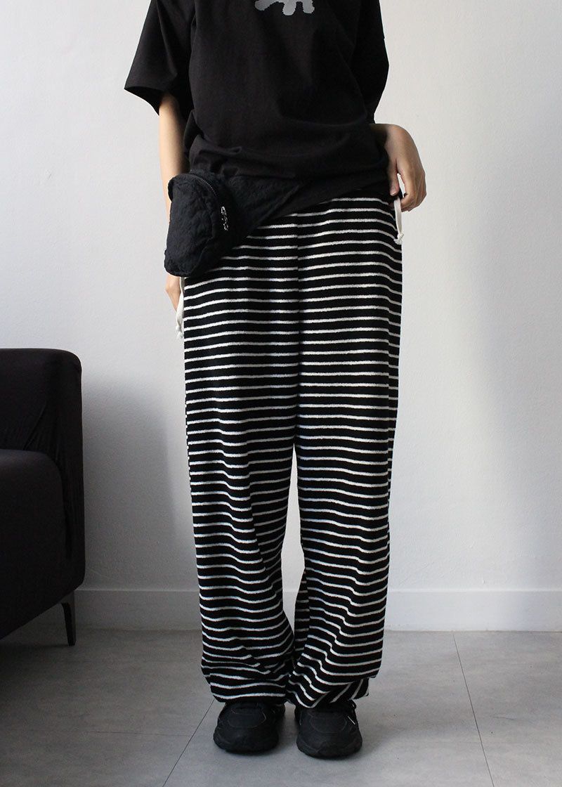 TERRY STRIPE PANTS