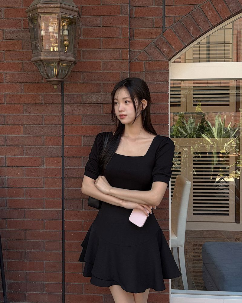 Yenchi frill mini skirt