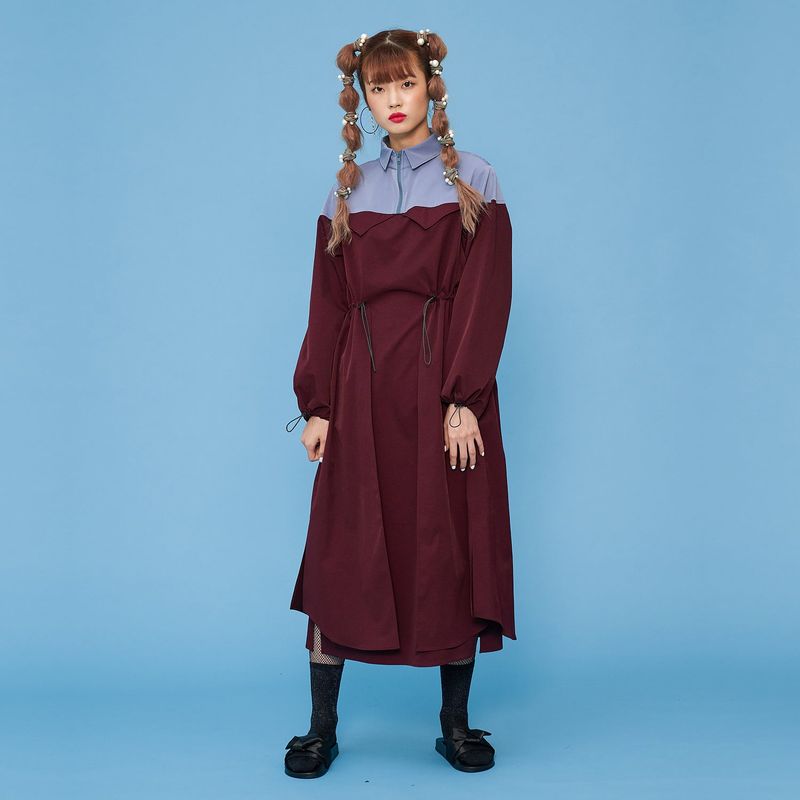 Trench One-piece [Wine Red]