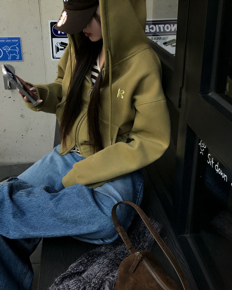 [ORIGINAL] Tibet 2-Way Cropped Hood Zip-Up