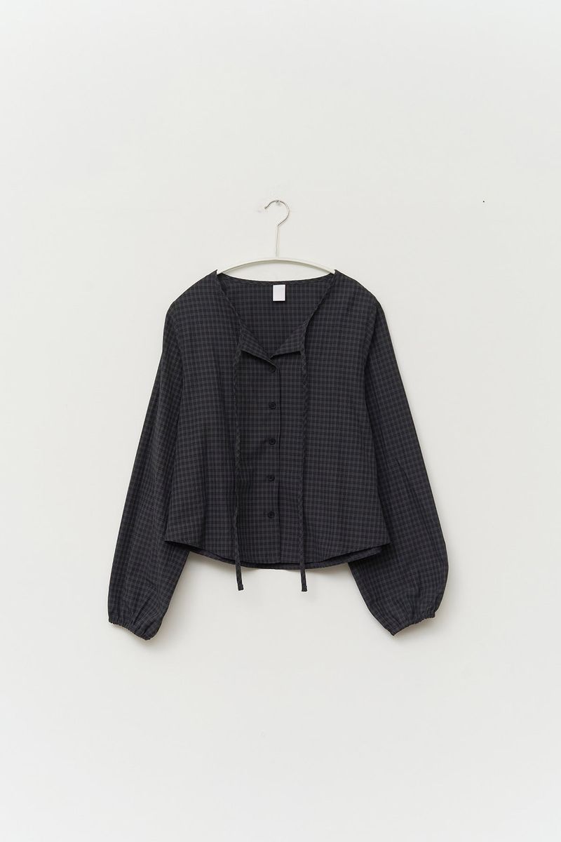 (W) Rei Checked Strap Blouse