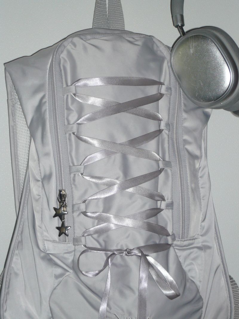 Lace up backpack _ Grey