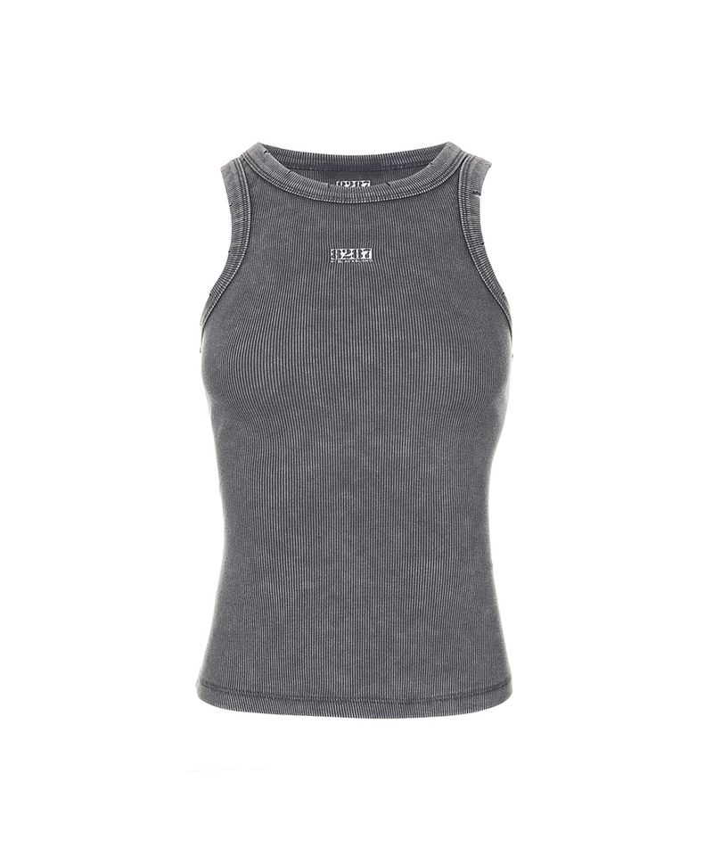 8287 Logo Vintage Sleeveless Tee (Gray)