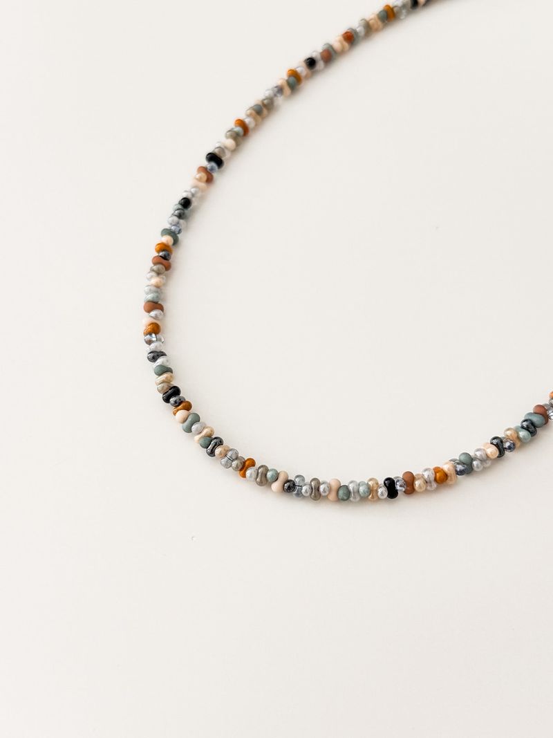 Thang Ga Beads Initials Necklace