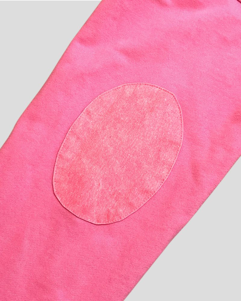 Silver Logo Docking Crop Hood Zip-Up Pink