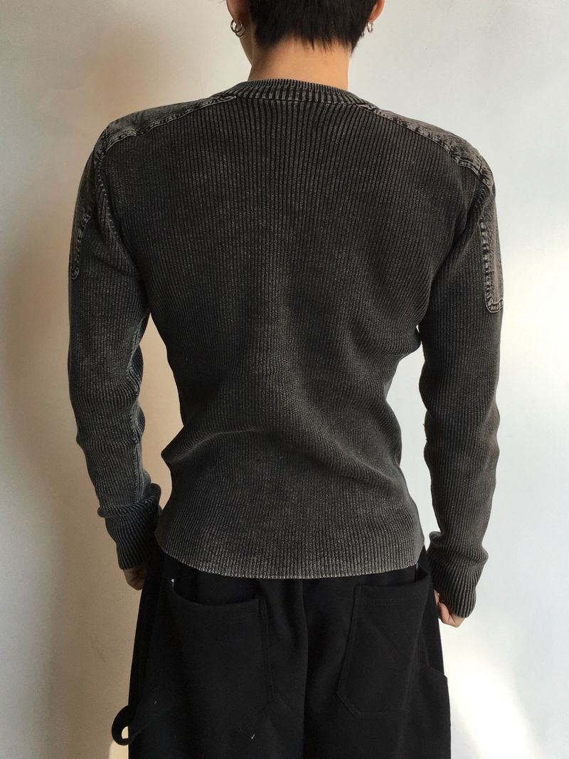 Finer Shoulder Panel Washed Long Sleeve 2C