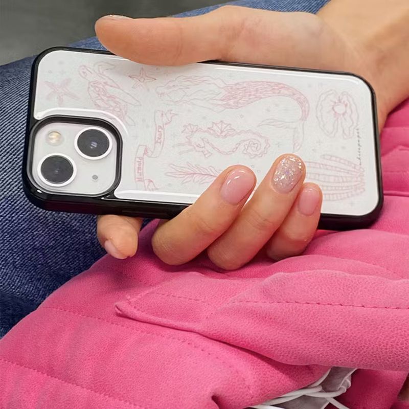 EPOXY BUMPER CASE / MERMAID DIARY PINK