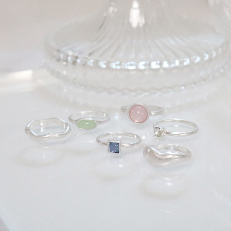 Vivid Moody Ring Set - 6 Set