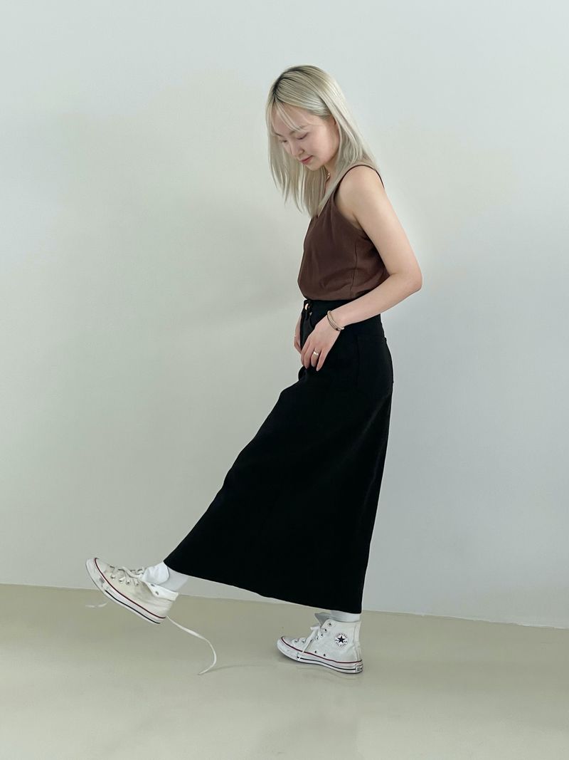 Natural linen sleeveless