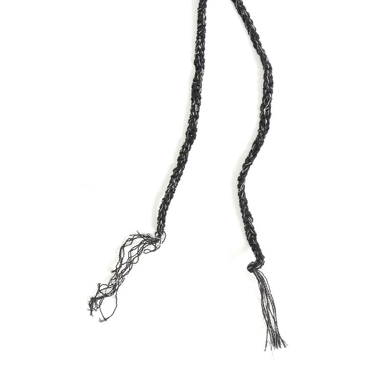 LONG STRING MESH BEANIE (BLACK)
