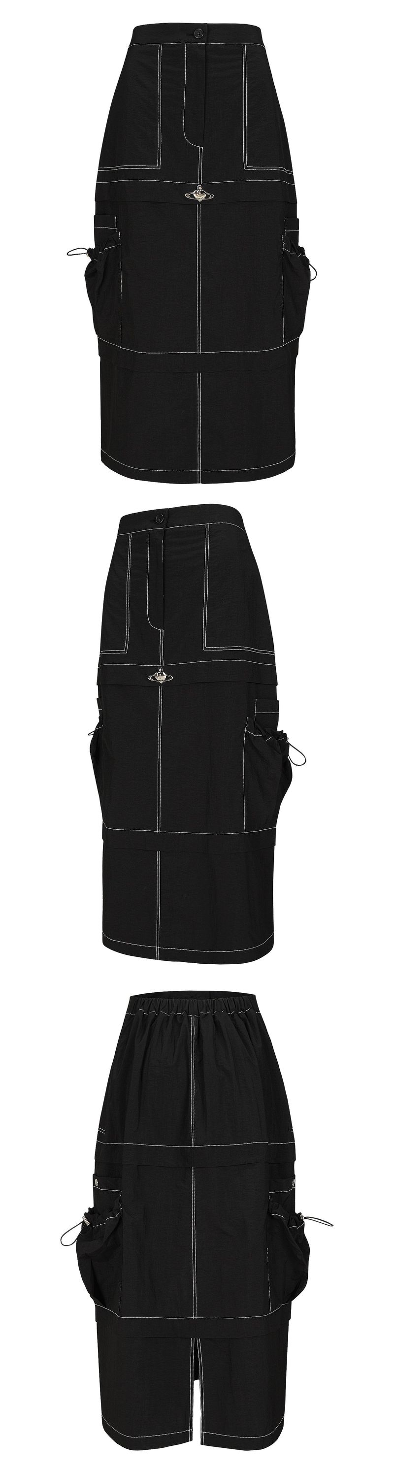 LAYER SKIRT IN BLACK