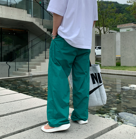 Wybird Cool Ice String Pin Tuck Wide Pants