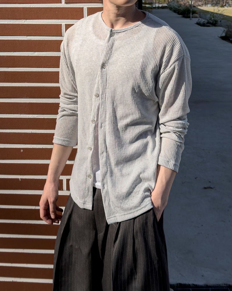 Erin Summer Linen Ribbed Cardigan