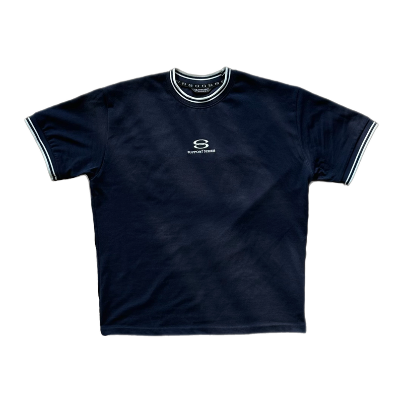 TOM'S BIRTHDAY（トムズバースデー）の「SUPPORTSERIES Line Half T-shirts NAVY（Tops）」