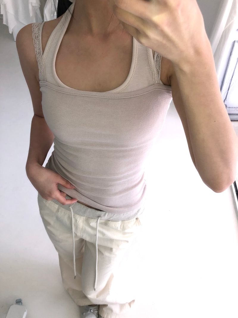 Coden Layered Halter Sleeveless Top