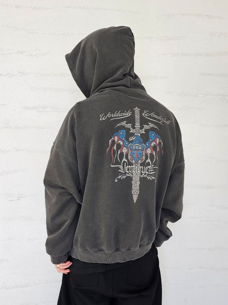 VENTIQUE（ベンティーク）の「VENTIQUE Pigment Sword King hoodie 2colors（Tops）」