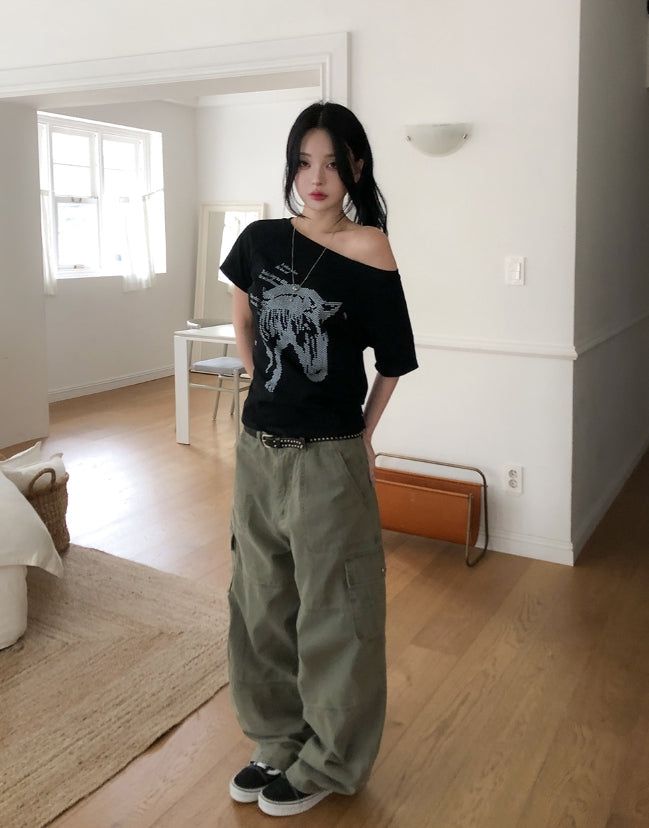 Feud Dyed Washed Cargo Pants