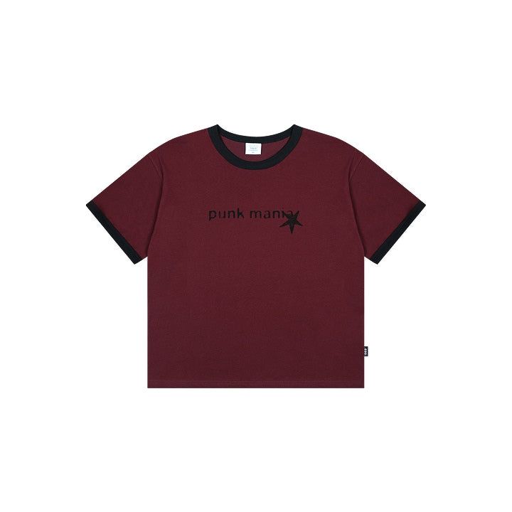 PUNK MANIA Cool Cotton Cropfit Ringer Short Sleeves (SRCSTD-0240)