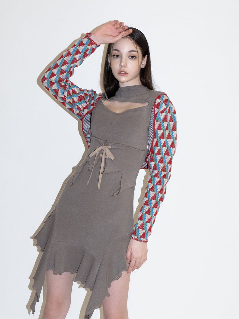 Squid Knit Bolero (RED)
