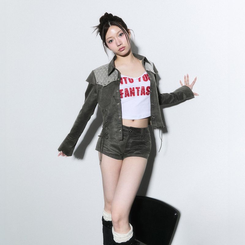 (2nd reorder) lettering crop sleeveless - white