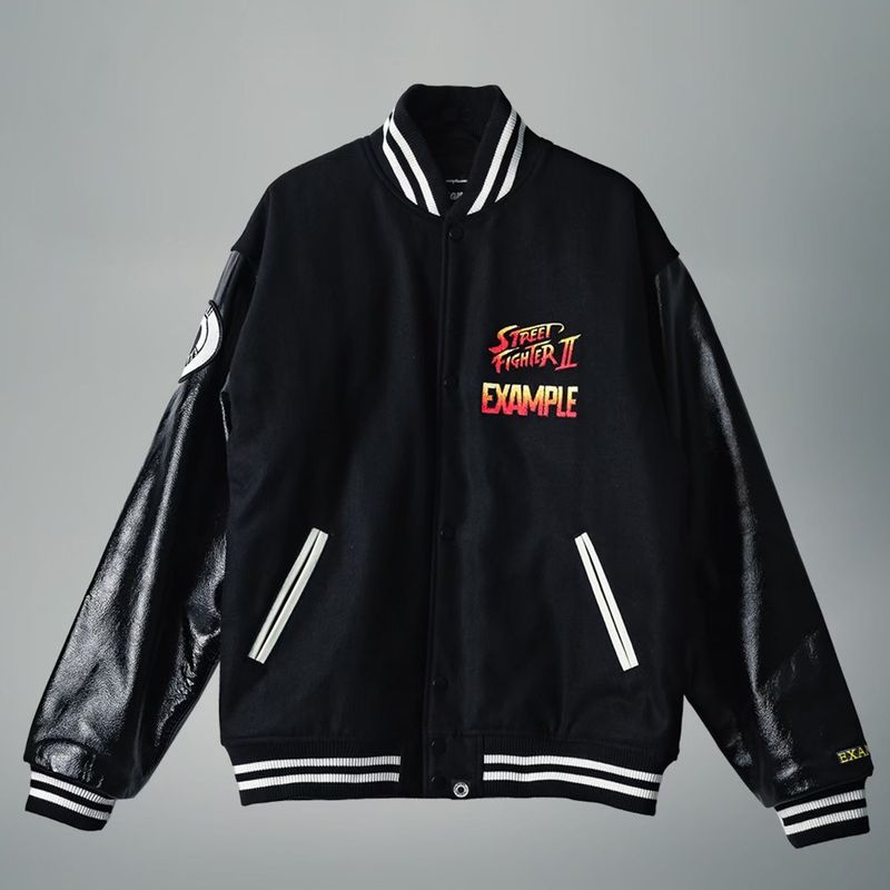 EXAMPLE（エグザンプル）の「EXAMPLE x STREET FIGHTER II EXAMPLE FIGHTER STADIUM JACKET（Jackets/Outerwear）」